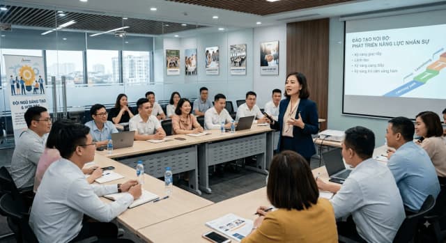 Đào tạo nội bộ là gì? 4 bước triển khai hiệu quả cho doanh nghiệp SME