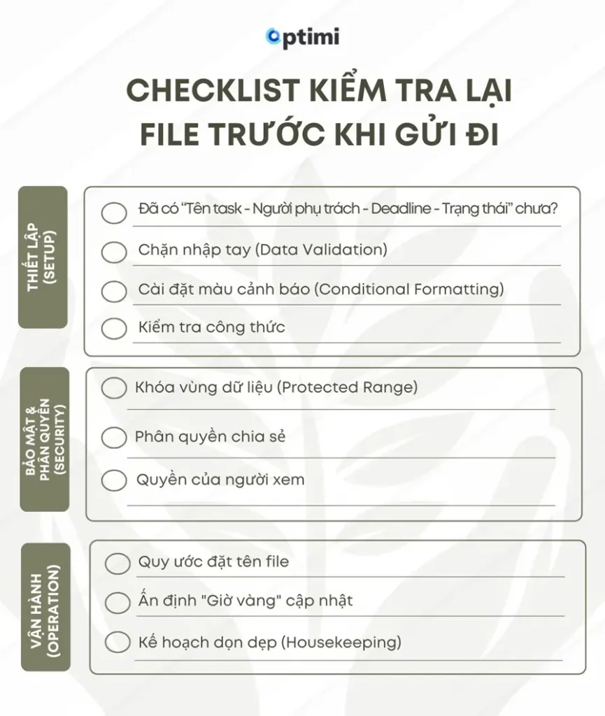 Kiểm tra file Google Sheet