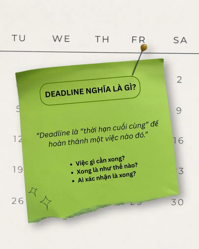 deadline nghĩa là gì